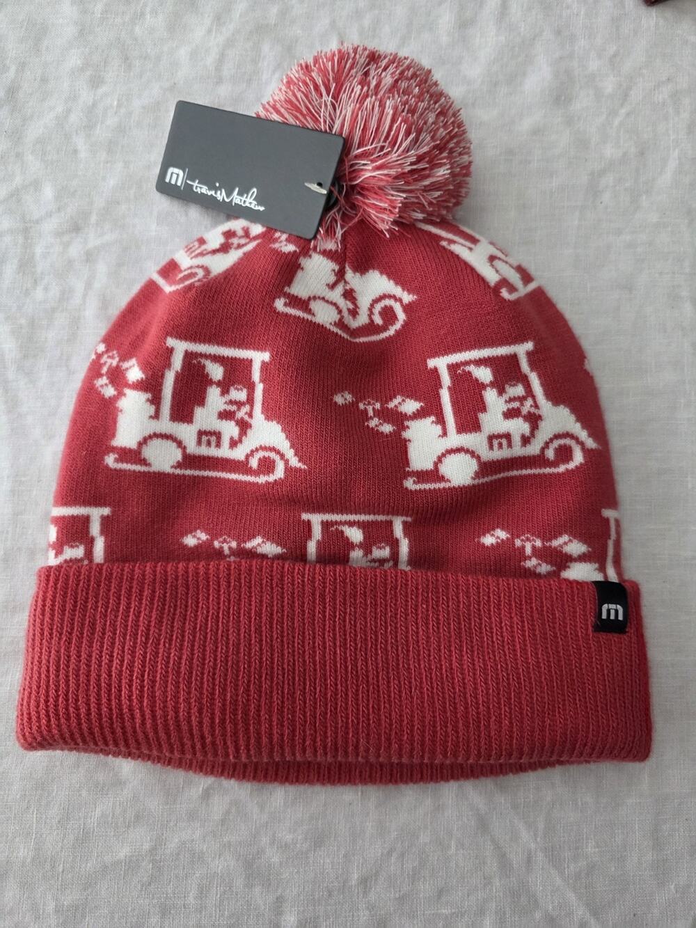 Travis Mathew Home Soon Beanie Hat One Size Golf Christmas Winter